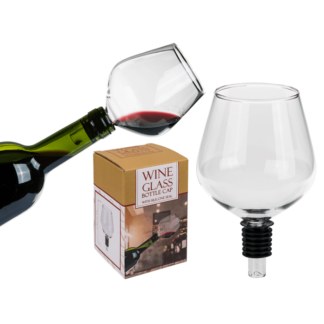 Glass bottle cap with silicone seal, Wine Glass,