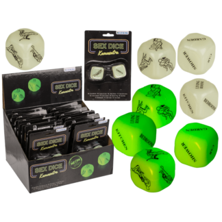 Love dice, Kamasutra, glow in the dark,