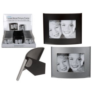 Curved metal picture frame,