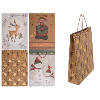 Paper gift bag, Christmas