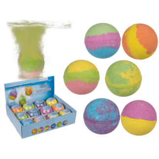Fizzy bath bomb, Colourful, ca. 180 g,