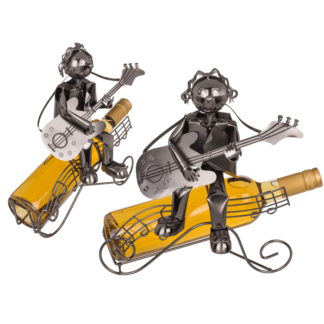 Metal bottle holder, Musican II,  ca. 28  x 25 cm