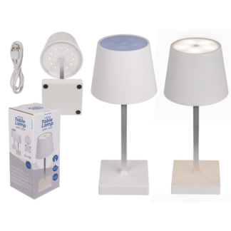White Table lamp with LED,