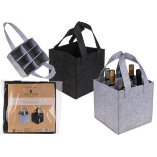 Felt bottle bag for 6 bottles,