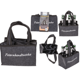 Felt Bottle Bag with 6 compartments,
