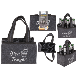 Felt Bottle Bag with 6 compartments,