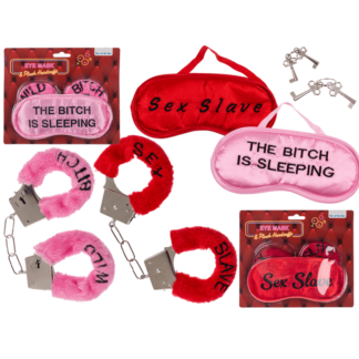 Plush Hand Cuffs & Eyemask, Sexy,