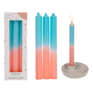 Stick candle with color gradient,