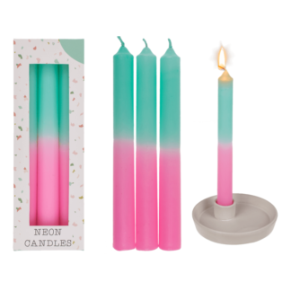 Stick candle with color gradient,