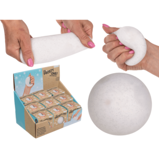 Squeeze anti stress ball, Snowball,