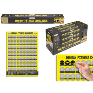 Scratch Poster,100 days of fitness,