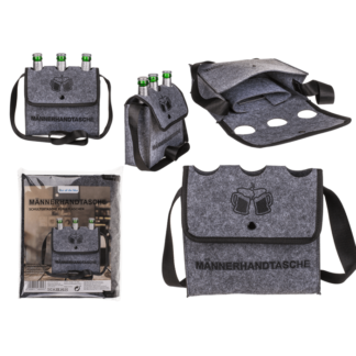 Grey Shoulder Bag, Männerhandtasche,