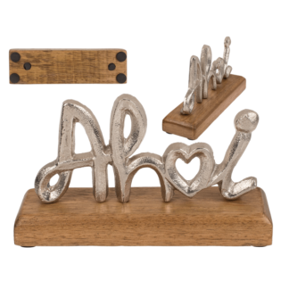 Silver coloured wording, Ahoi,