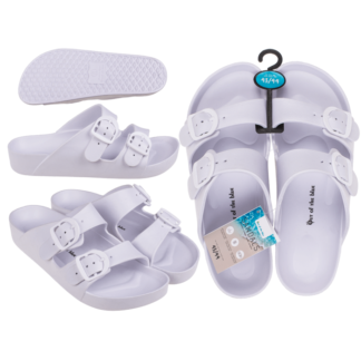 Men sandals, white, size 43/44,