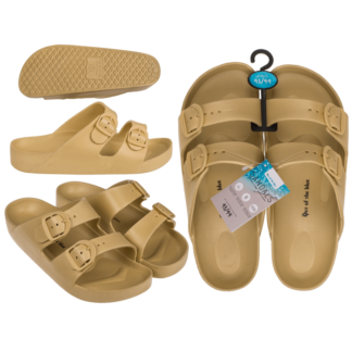 Men sandals, tan, size 43/44,