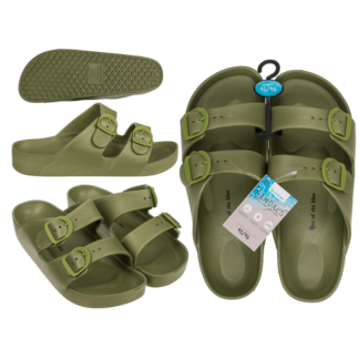 Men sandals, green, size 45/46,
