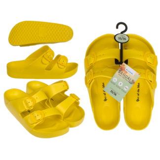 Woman sandals, mustard, size 35/36,