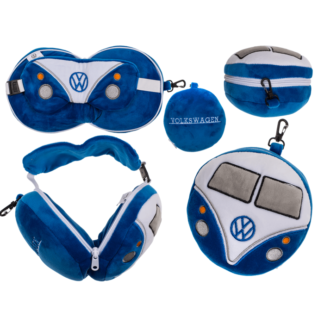 Kids Plush travel pillow with eye mask,
