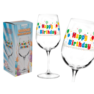 Wine glas, Happy Birthday,