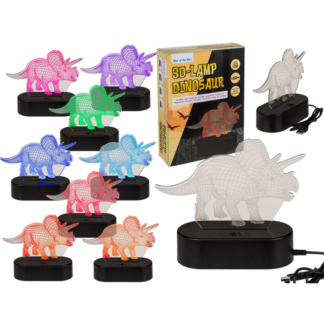 3D-Lamp,Triceratops, ca. 14 x 16 cm, plastic,