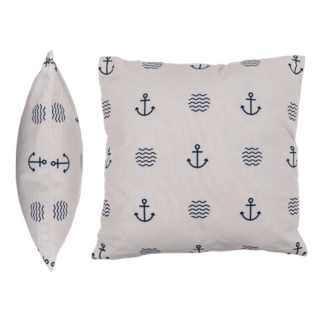 White decoration cushion, Modern Maritime,