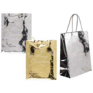 Paper gift bag, Glossy Christmas,