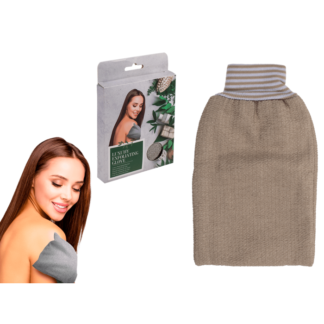 Luxury Exfoliating Glove, Grey,