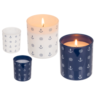 Candle in glass, Modern Maritime,