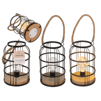 Black metal decoration lamp with 10 LED,