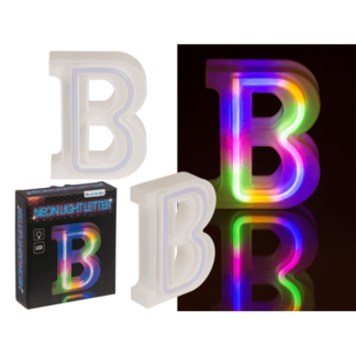 Neon Light Letter, B,  Height: 16 cm, for