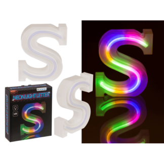 Neon Light Letter, S, Height: 16 cm, for