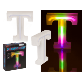 Neon Light Letter,T, Height: 16 cm, for