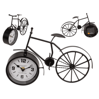 Black metal Bicycle with clock,