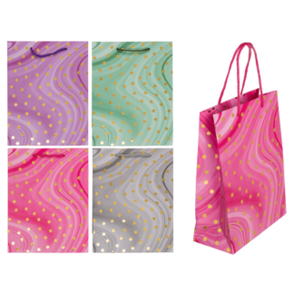 Paper bag, Golden Dots,