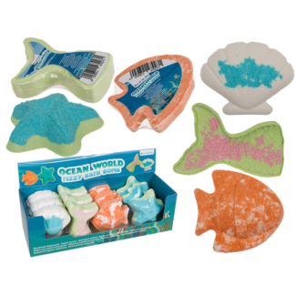 Fizzy bath bomb, Ocean World, ca. 100 g,