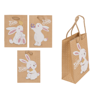 Gift Paper bag, Bunny, 12 x 6 x 16 cm,