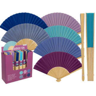 Fan, Berry Mix, 21 cm, bamboo,