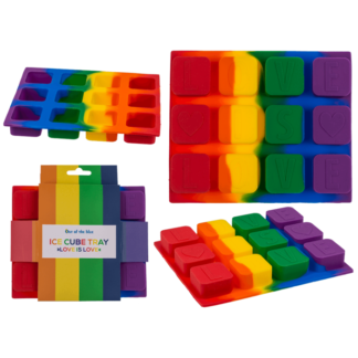 Silicone ice cube tray, Love is Love,