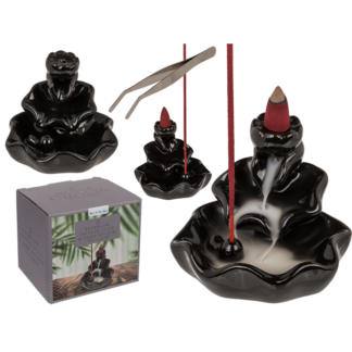 Backflow incense stick/cone holder, Waterfall,