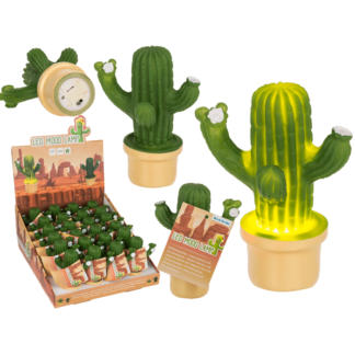 LED Mood lamp, Cactus, 8 x 12 cm,