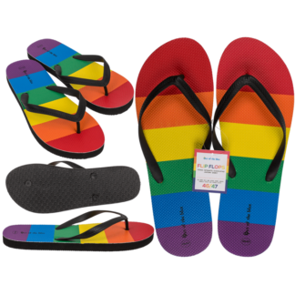 Flip Flops, Rainbow, Pride, Size 46/47
