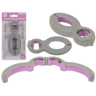 Universal Opener, 6 in 1, grey/pink,