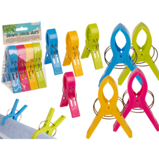 Big beach towel clips, colorful,