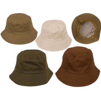 Bucket hat, Natural, 4 colors assorted,