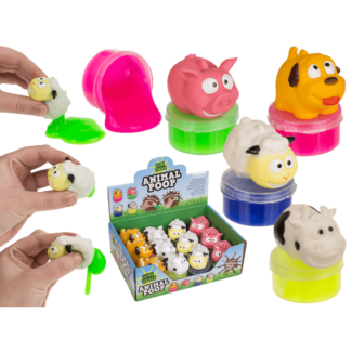 Slime Sucker, Poop Animals, approx. 4 x 5 cm,