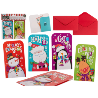 Money gift couvert with envelope, 16x9cm, set of 2