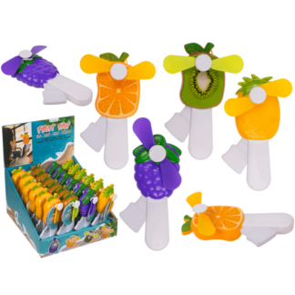 Handheld portable fan, Fruits, approx. 7 x 13,5