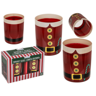 Whisky Glass, Santa Costume, for 350 ml,