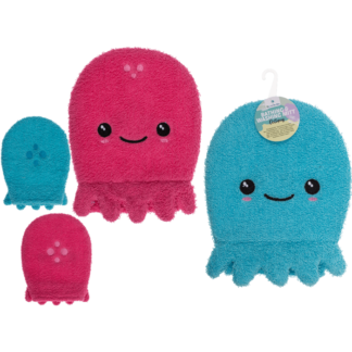 Bathing and washing mitt, Octopus,approx. 21x16