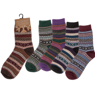 Knitted Socks, Unisex, Stripes,